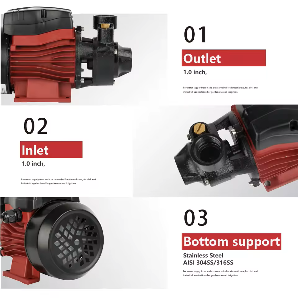 Zri Mini Bore Solar Water Pump Centrifugal Inverter Brushless DC Motor Surface Aluminium Cast Iron High Efficiency MPPT 3000L/h