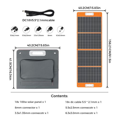 FlashFish TSP100W solar panel Monocrystalline silicon foldable solar panel